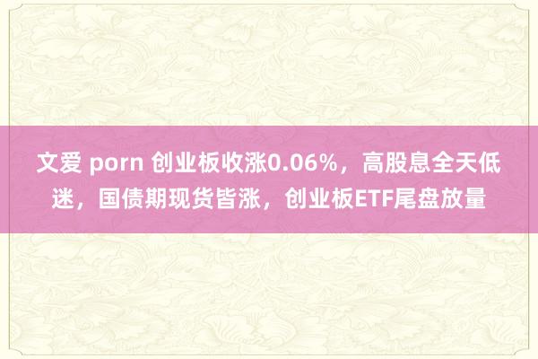 文爱 porn 创业板收涨0.06%，高股息全天低迷，国债期现货皆涨，创业板ETF尾盘放量