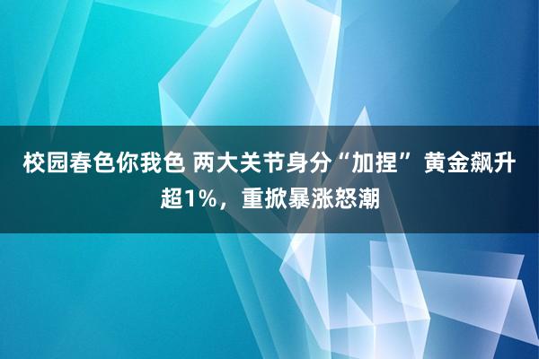 校园春色你我色 两大关节身分“加捏” 黄金飙升超1%，重掀暴涨怒潮