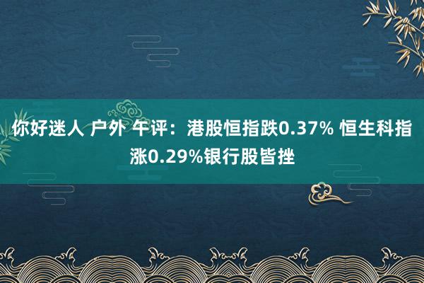 你好迷人 户外 午评：港股恒指跌0.37% 恒生科指涨0.29%银行股皆挫