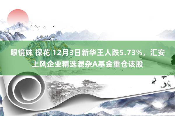 眼镜妹 探花 12月3日新华王人跌5.73%，汇安上风企业精选混杂A基金重仓该股