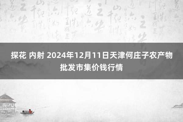 探花 内射 2024年12月11日天津何庄子农产物批发市集价钱行情