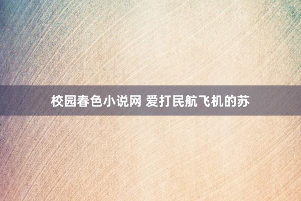 校园春色小说网 爱打民航飞机的苏