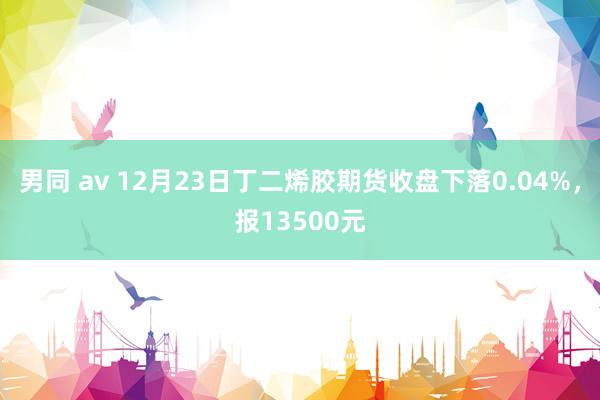 男同 av 12月23日丁二烯胶期货收盘下落0.04%，报13500元