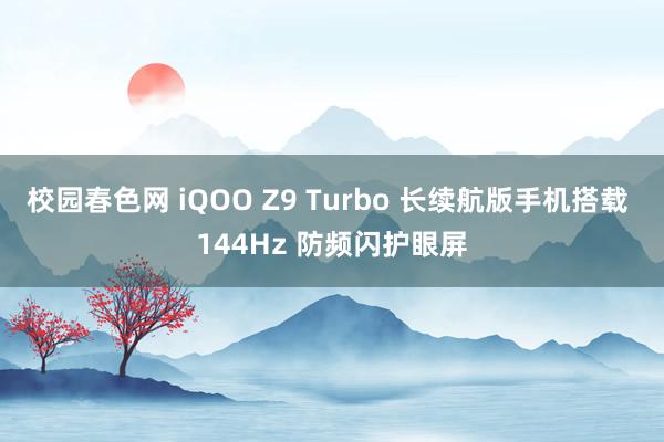 校园春色网 iQOO Z9 Turbo 长续航版手机搭载 144Hz 防频闪护眼屏