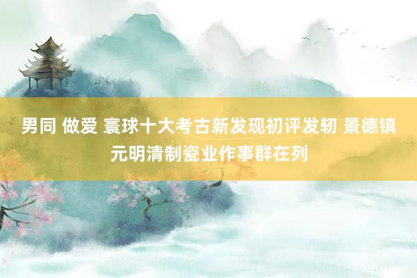 男同 做爱 寰球十大考古新发现初评发轫 景德镇元明清制瓷业作事群在列